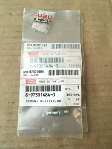 Tornillos purga de freno ISUZU **x2** - 8973014840 **Repuestos originales nuevos ISUZU OEM** - Imagen 1 de 3