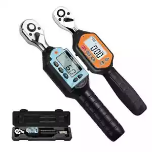 1/2" 3/8" Digitaler Drehmomentschlüssel für KFZ, Motorrad, Fahrrad Haus Reparatur - Bild 1 von 23
