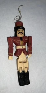 Wooden Soldier Carved Christmas Ornament - Picture 1 of 9