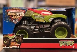 Hot Wheels RAPHAEL Monster Jam Truck Diecast Teenage Mutant Ninja Turtle - NEW - Picture 1 of 6