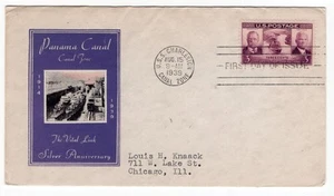 First day cover, Sc #856, Panama Canal, Planty 22A, Ioor cachet, 1939 - Picture 1 of 1