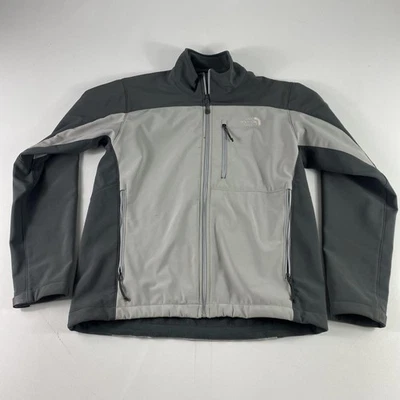 North Face Jacket Mens Medium Softshell Full Zip Outdoor Fleece Lined Pockets - Image 1 of 4