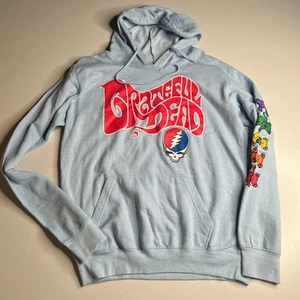 Grateful Dead Liquid Blue Hoodie M hellblau Dancing Bears Steal Your Face Grap - Bild 1 von 9