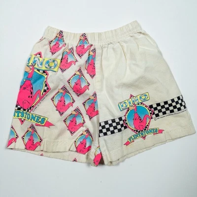 Vintage 90s Flintstones Dino Shorts Kids 4-5 Sherry’s Best Made USA Cartoon - Image 1 of 4