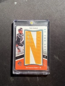 2009 Sp Authentic Pablo Sandoval Rookie By the Letter “N” Auto Autograph /28 - Picture 1 of 2