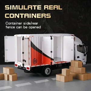 1:18 Remote Controlled express delivery transport car Small Cargo Truck RC CarBu - Picture 1 of 15
