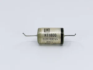 KT1800 Roederstein Axial 0,22uF 630VDC 200VAC Metallisierter Filmkondensator - Bild 1 von 5