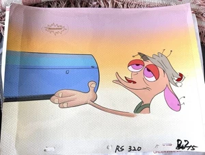 REN & STIMPY Oversized MASTER CEL mit MASTER BG COA Nickelodeon sehr bunt! - Bild 1 von 7