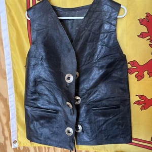 Damen Vintage Lederweste Cowboy und Indianer Motiv Größe M - Bild 1 von 11