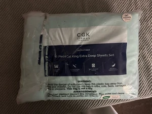 CGK Bettwäsche 6 Stück Cal King extra tiefes Lakenset - Bild 1 von 1