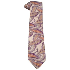 Robert Talbott Silk Tie Paisley Cream Best Of Class Nordstrom 60.75"x3.25" USA - Picture 1 of 9