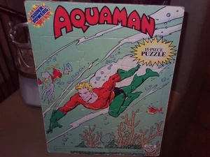 VINTAGE AQUAMAN SUPER POWERS FRAME TRAY PUZZLE SUPER FRIENDS RARE JLA VF 1984 - Picture 1 of 10