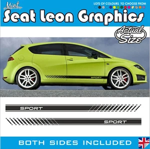 Calcomanías adhesivas gráficos 008 Seat Leon rayas laterales FR Cupra Ibiza - Imagen 1 de 5