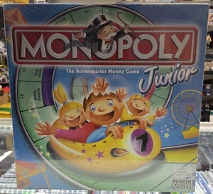 NIB Monopoly Junior The Rollercoaster Board Game by Parker  Hasbro UK 2011 - Picture 1 of 6