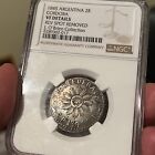 Click now to see the BUY IT NOW Price! NGC VF ARGENTINA CORDOBA 1845 SUN FACE SILVER 2 REALES J OBRIEN COLLECTION 
