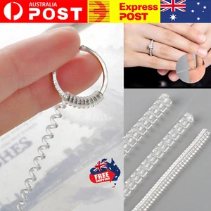 5-20 x Ring Size Adjuster Reducer Spiral Invisible Snugs Guard Resizer Jewellery - Picture 1 of 16