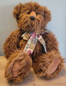 VTG Dakin Applause Scrappy the Brown Bear Plush 15" Stuffed Animal Rare #24318 - Picture 1 of 9