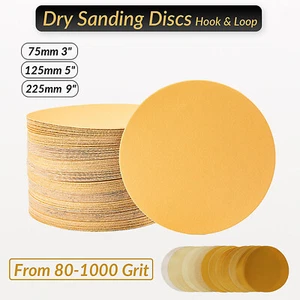 75mm 3" - 125mm 5" - 225mm 9" - Hook & Loop Dry Sanding Discs From 80-1000 Grit - Picture 1 of 7