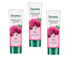 3 X Himalaya Natural Glow Rose Face Wash 100ML, New Launch ORIGINAL FREE SHIP - Picture 1 of 7