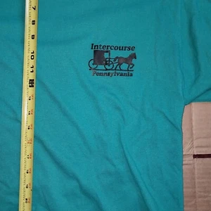 Vintage Intercourse PA Amish Buggy Sex Fruit of the Loom T-Shirt Gr. XL Vintage - Bild 1 von 6