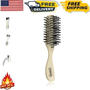 Nylon Bristle Salon Contour Brush S-300-IV - Elegant Ivory and Black Design - Picture 1 of 6