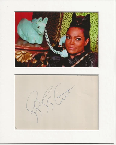 Eartha Kitt Batman signed genuine authentic autograph signature and photo AFTAL Cover