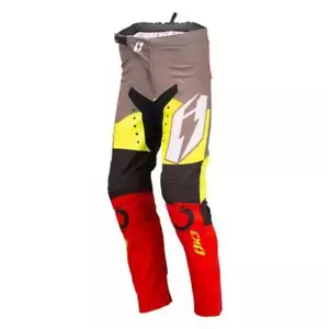 OSET JITSIE PANTALONI TRIAL BAMBINI FONDO ROSSO GRIGIO ABBIGLIAMENTO EQUITAZIONE XL - Foto 1 di 5