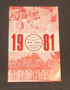 1981 Westdale Mar Vista Baseball Assoc Annuario Pubblicità Foto Squadra Los Angeles CA #1 - Foto 1 di 3