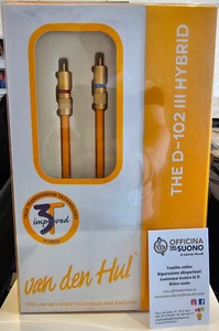 VAN DEN HUL D-102 III HYBRID CAVO RCA DI SEGNALE 1,2 MT M NUOVO GARANZIA ITALIA  - Imagen 1 de 2