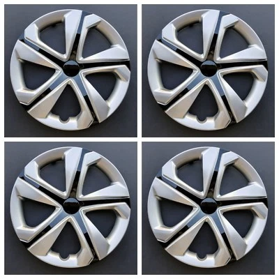 New 2016 2017 2018 Fits Honda Civic LX 16" Wheel Covers Silver / Black Set of 4 — 第 1/4 张图片