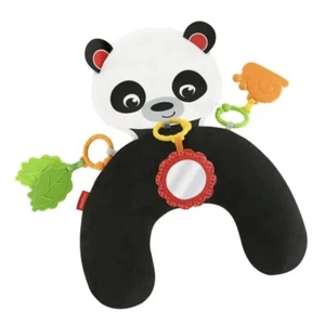 Fisher Price Panda Tummy Time Pillow Hug & Play Tummy Wedge w/ Linkable Toys - Picture 1 of 8