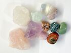 256 G  Great Gemstone Collection Mix Rough/Crystal And Tumbled 11 Pcs Natural