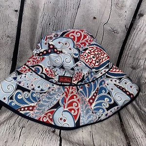 Vera Bradley Seaside Beach Reversible Floral Print Cotton Bucket Hat - Picture 1 of 4