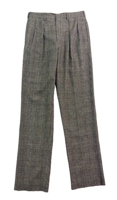 NEW Deadstock VTG Polo Ralph Lauren 34 Flannel Tweed Dress Pants Glen Plaid USA - Image 1 of 4