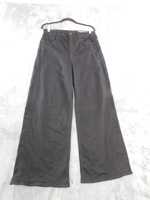 Pantalones de mezclilla Rag Bone para mujer 31 negros Sofie tiro alto tobillo pierna ultra ancha Y2K años 90 Foto 1 de 4