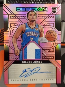 2024-25 Panini Obsidian Dillon Jones RPA Auto Patch /49 Pink Etch RC - Bild 1 von 7