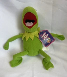 Vintage Kermit Plush Frog 25cm Showbag Toy FJF Foster Bear Tag Rare Muppets - Picture 1 of 6