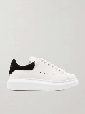 Alexander McQueen Oversized White Black Sneakers Size 35/5 - Image 1 of 4
