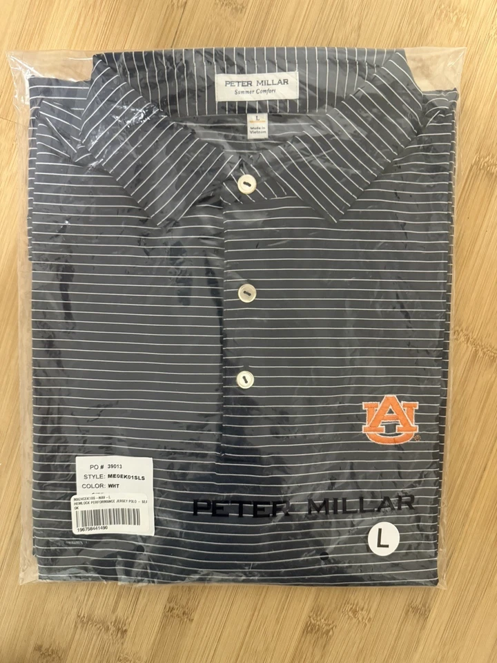 Polo Peter Millar Summer Comfort Auburn Tigers talla grande  Foto 1 de 1