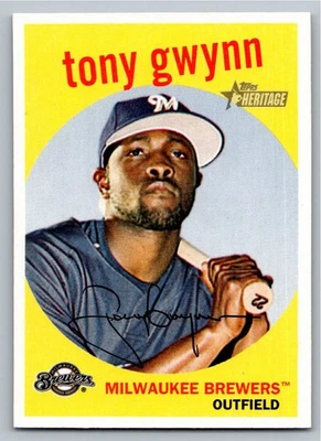 Topps Heritage 2008 espalda negra Tony Gwynn 286 Foto 1 de 2