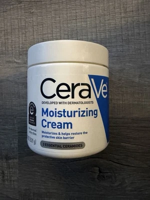 CeraVe 保湿面霜身体面部保湿霜含透明质酸 19 盎司 — 第 1/2 张图片