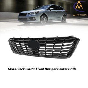 For 20-23 Subaru Impreza Upper Front Grille Mesh Sport Style Glossy BLK Plastic - Picture 1 of 23
