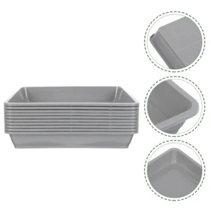 10 Pcs Plant Pots Tray Potted Plant Trays Square Flowerpot Tray - Picture 1 of 12