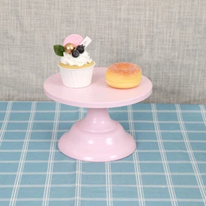 Round Cake Stand Metal Iron Pedestal Dessert Holder Wedding Party Rack Display - Picture 1 of 31