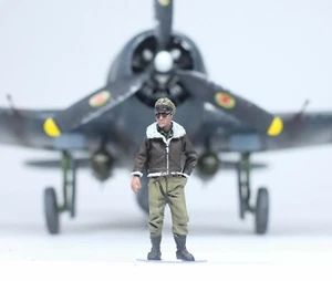Preventa Pro-Paintado 1:48 USAAF Piloto de combate Segunda Guerra Mundial 1:48 #6 - Imagen 1 de 7