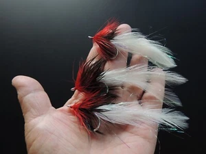 S002 LotOf3 Seaducer Mustad Tarpon 1/0  Fly Fishing Striper Bluefish GT USA Made - Picture 1 of 7