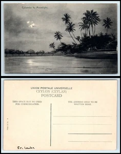 SRI LANKA Postcard - Colombo, By Moonlight E14 - Picture 1 of 1