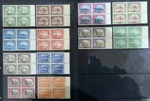 SG 16-27 Aden 1939-48. ½a-10r set of 13. In unmounted mint blocks of 4 CAT £520 - Picture 1 of 3
