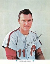 1971 ARCO Deron Johnson  PHILADELPHIA PHILLIES  UNSIGNED  8 x 10  PHOTO CARD #5