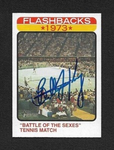 Billie Jean King Signed Autograph 2022 Topps Heritage Battle of the Sexes Card